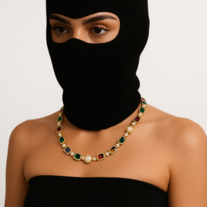 Multi Gemstone Chain 18K Women