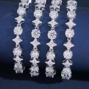 Star Tennis Bracelet Moissanite