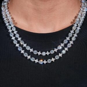 Star Tennis Chain  Moissanite