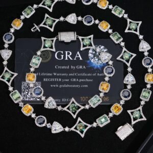 Moissanite Mixed Gemstones Bracelet